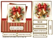 Red & Gold Christmas Bells Card Front