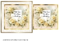 Yellow Roses Birthday Card Front