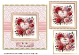 Floral Heart Valentines Card Front 2