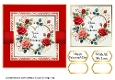 Gold Heart Valentines Card Front 5