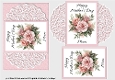 Pink Roses Layered Mothers Day Card