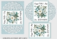 Floral Step-Mum Mothers Day Card Front