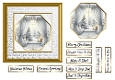 White & Gold Christmas Window Card