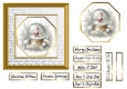 White & Gold Snow Globe Card