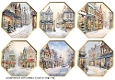 Christmas Shops Octagonal Toppers