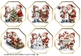 Santa & Snowmen Octagonal Toppers