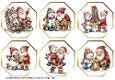 Santa & Snowmen Octagonal Toppers 2