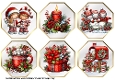 Whimsical Christmas Octagonal Toppers 2