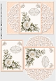 White Roses Birthday Card