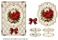 5x7 Poinsettias Card Front