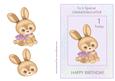 Birthday Bunny - Granddaughter 1 Today