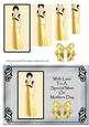 Gold Deco Lady - Mothers Day