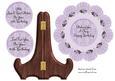 Lace Doiley Plate Card - 70th & 80th Birthday