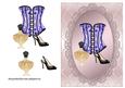 Lilac Corset - Blank Card