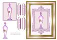 Perfume Bottle in Lilac & Gold Frame