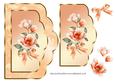 Scalloped Card Front with Peach Magnolias