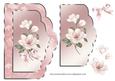Scalloped Card Front with Pink Magnolias