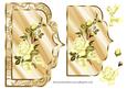 Elegant Scalloped Card Front with Yellow Roses