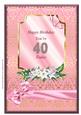 Lilies & Butterfly - 40th Birthday