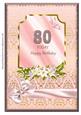 Lilies & Butterfly - 80th Birthday