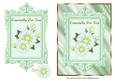 Mint Green Daisies Card Front