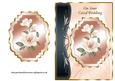 Coral Magnolias Art Nouveau Card Front - Coral Wedding
