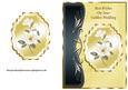 Cream Magnolias Art Nouveau Card Front - Golden Wedding