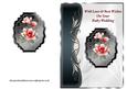 Red Magnolias Art Nouveau Card Front - Ruby Wedding