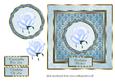 Blue Rose Square Card Front