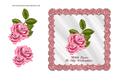 Pink Roses Valentines Card Front