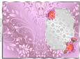 Lilac and Peach Roses - Insert