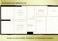 Ivory & Gold Swirl Wedding Stationery Insert Kit