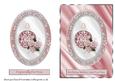 Perfume & Roses in Oval Frame - Pink