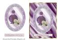 Perfume & Roses in Oval Frame - Purple