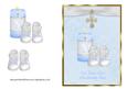 Candle & Bootees Christening Card - Your Son