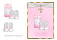 Candle & Bootees Christening Card - Your Daughter