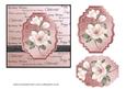 Pink Magnolias Topper on Sentiments Background