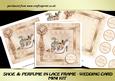 Shoe & Perfume in Lace Frame - Wedding Card Mini Kit