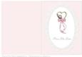 Pink Rose & Gold Heart Save the Date