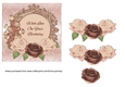 Peach Roses Square Card Front