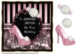 Black and Pink Lace Card Front