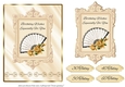 Roses and Fan Card Front 2 - 30th, 40th, 50th, 60th