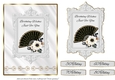 Roses and Fan Card Front 3 - 50th, 60th, 70th, 80th