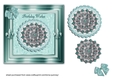 Teal Jewelled Mandala - birthday