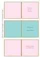 Afternoon Tea Mini Birthday Cards Inserts