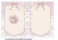 Pink & Gold Flower Basket Insert