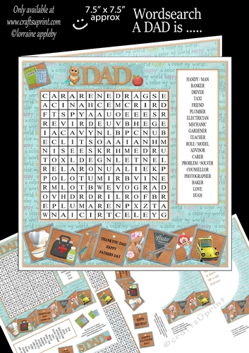 WORD SEARCH, A DAD is... 