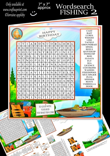 WORD SEARCH, FISHING 2 