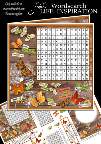 WORD SEARCH, JUST BECAUSE SERIES, SPIRITUAL INSPIRATIONAL, LIFE