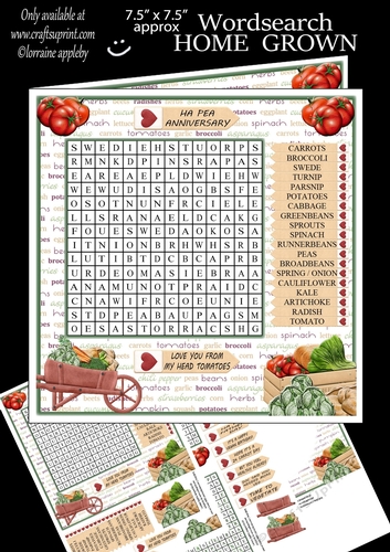WORDSEARCH, HOME GROWN
